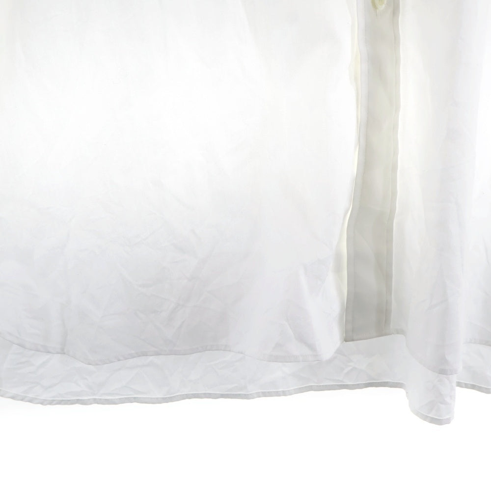 HYKE(ハイク) 24SS オーバーサイズコットン長袖シャツ ホワイト 241-15209 008