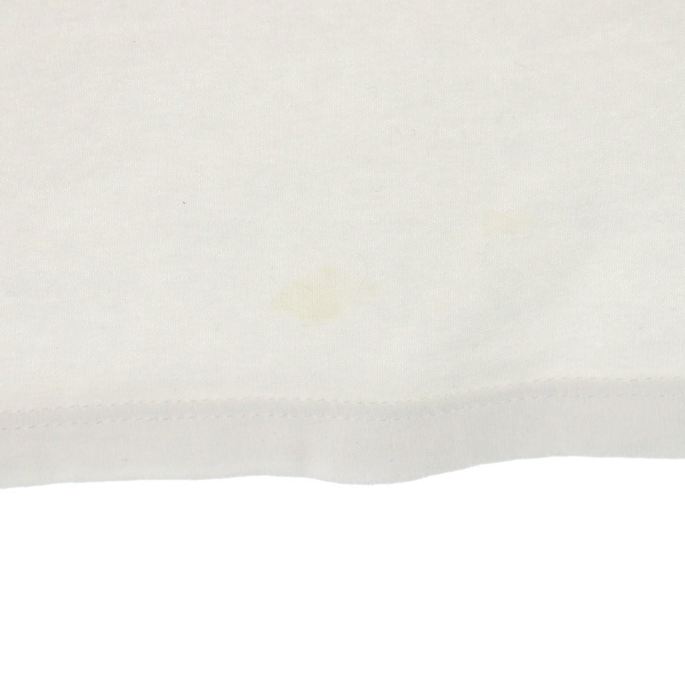 A.P.C(アーペーセー) フロントロゴ クルーネック半袖Tシャツカットソー ホワイト/ブルー