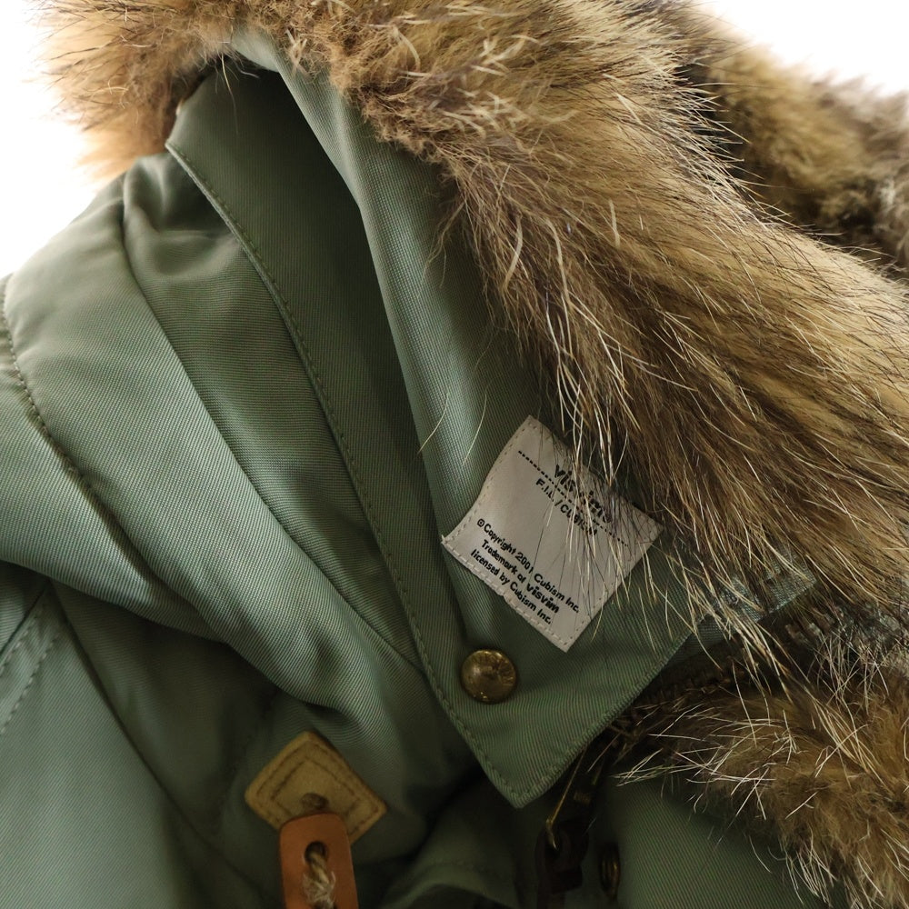 VISVIM(ヴィスヴィム) 14AW VALDEZ DOWN JKT ファーフード付 バルディーズダウンジャケット 0114205013006 カーキ