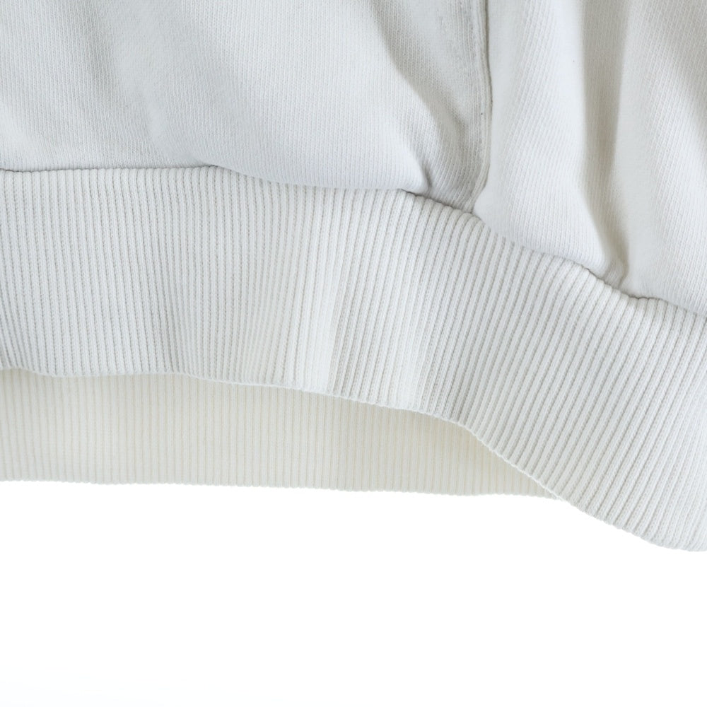 CELINE(セリーヌ) 21AW バックロゴプリント ルーズ ジップアップパーカー フーディー ホワイト 2Y496052H