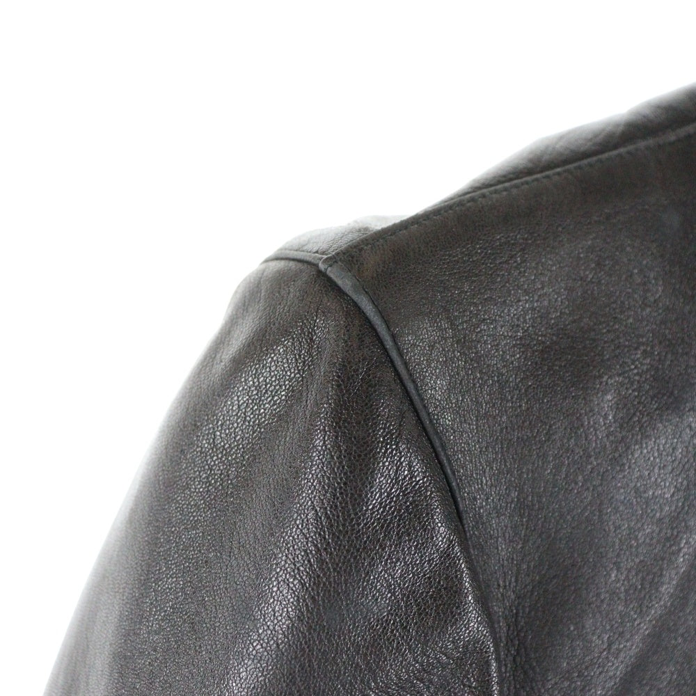 agnes b.(アニエスベー) フィフルレザージャケット ラムレザージャケット 38