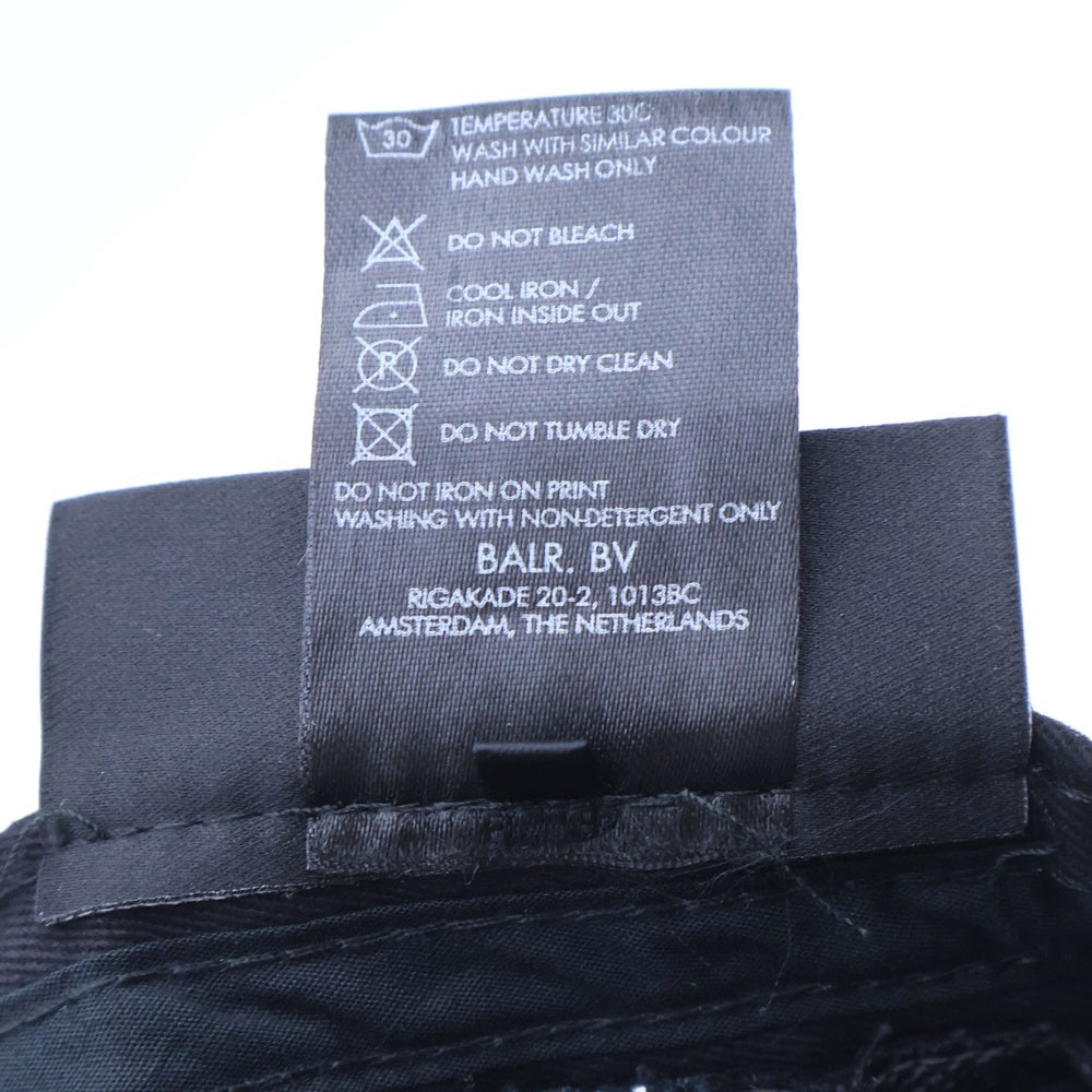 BALR.(ボーラー) ロゴ刺繍キャップ ブラック