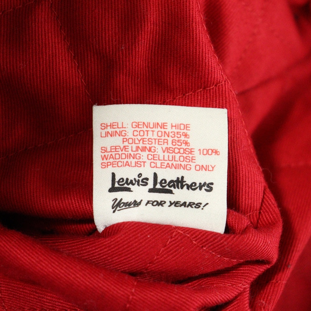 Lewis Leathers(ルイスレザー) CYCLONE サイクロン カウハイド レギュラーフィット ダブルライダースジャケット ブラック