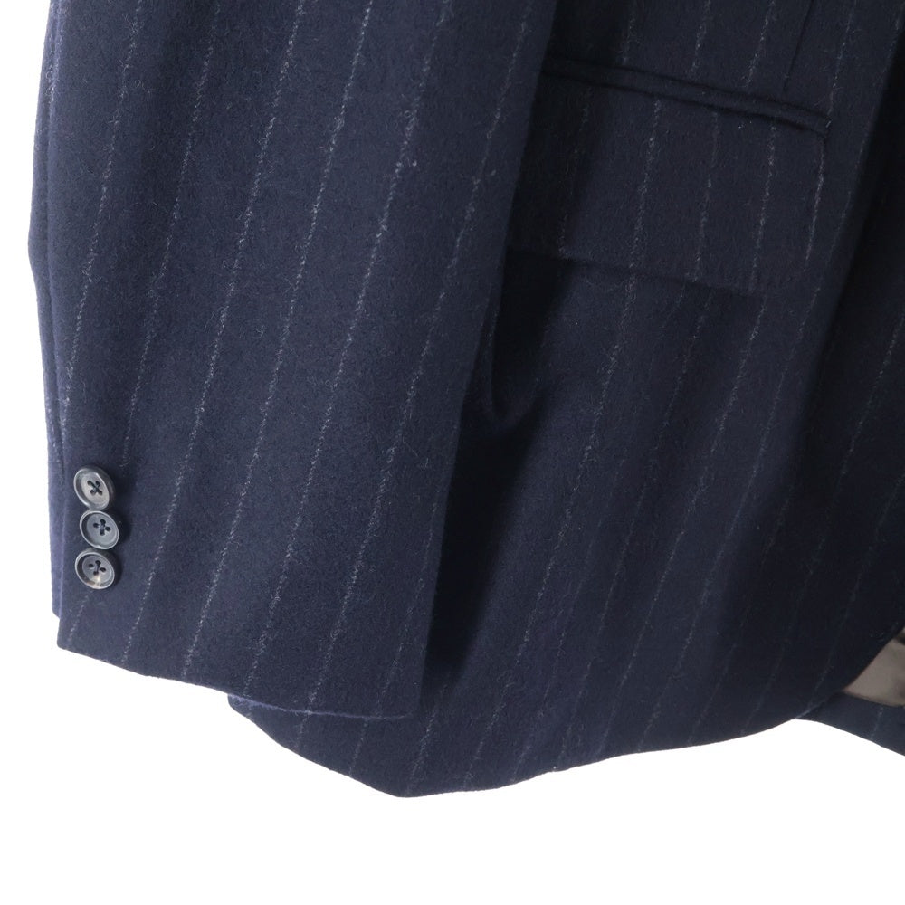 kolor(カラー) ウールストライプセットアップスーツ ネイビー 12WCM-J07104