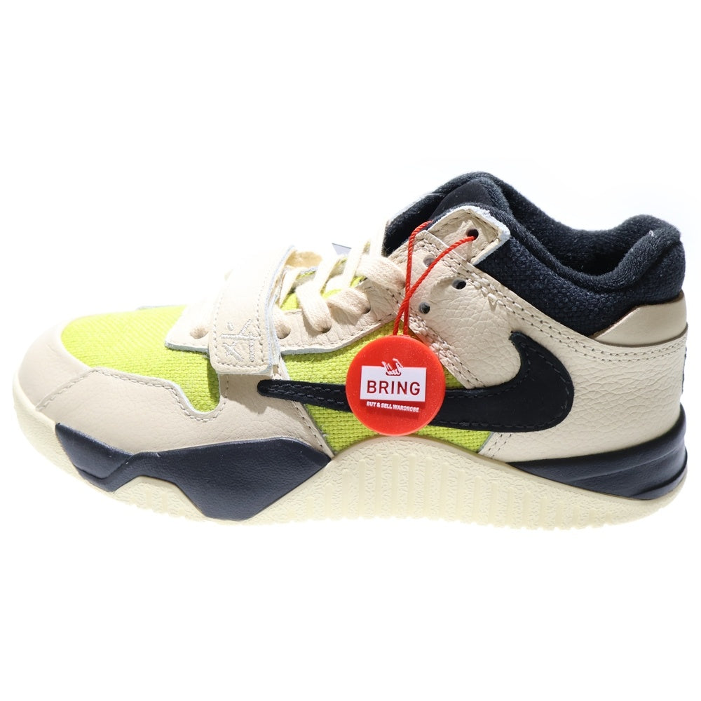 NIKE(ナイキ) ×Travis Scott JUMPMAN JACK TR (PS) MUSLIN ジョーダン ジャンプマン ジャック ローカットスニーカー KIDS キッズ イエロー/ホワイト FJ2851-102