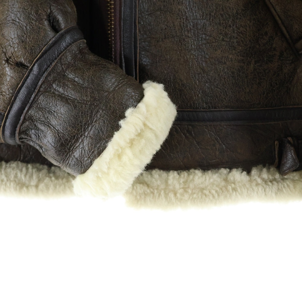 AVIREX(アヴィレックス) B-3 フライトムートンジャケット レザージャケット 裏地ボア AC-17755