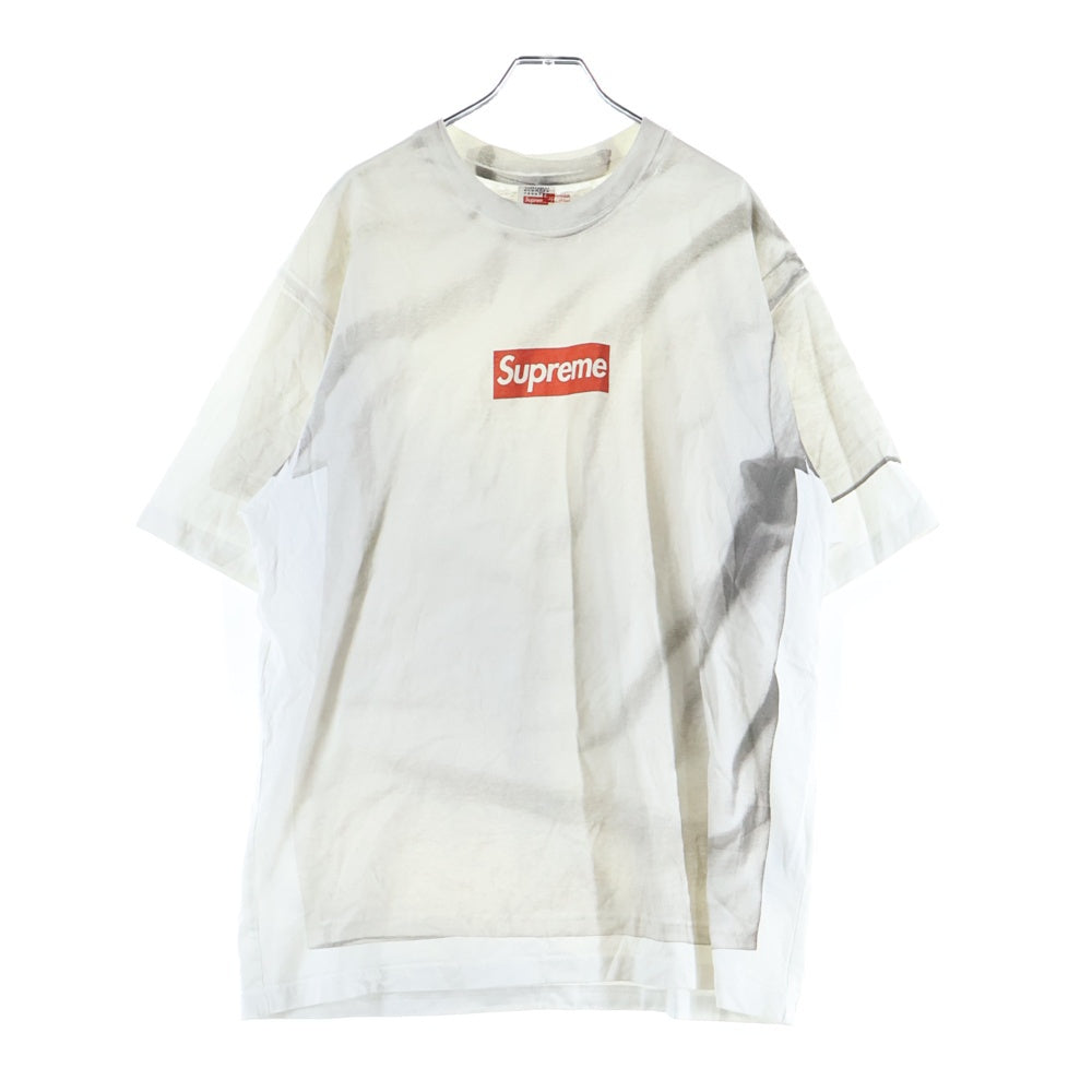 SUPREME(シュプリーム) 24SS ×MM6 Maison Margiela Box Logo Tee エムエムシックスメゾンマルジェラ ボックスロゴプリント半袖Tシャツ カットソー ホワイト