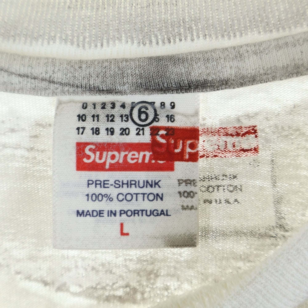 SUPREME(シュプリーム) 24SS ×MM6 Maison Margiela Box Logo Tee エムエムシックスメゾンマルジェラ ボックスロゴプリント半袖Tシャツ カットソー ホワイト