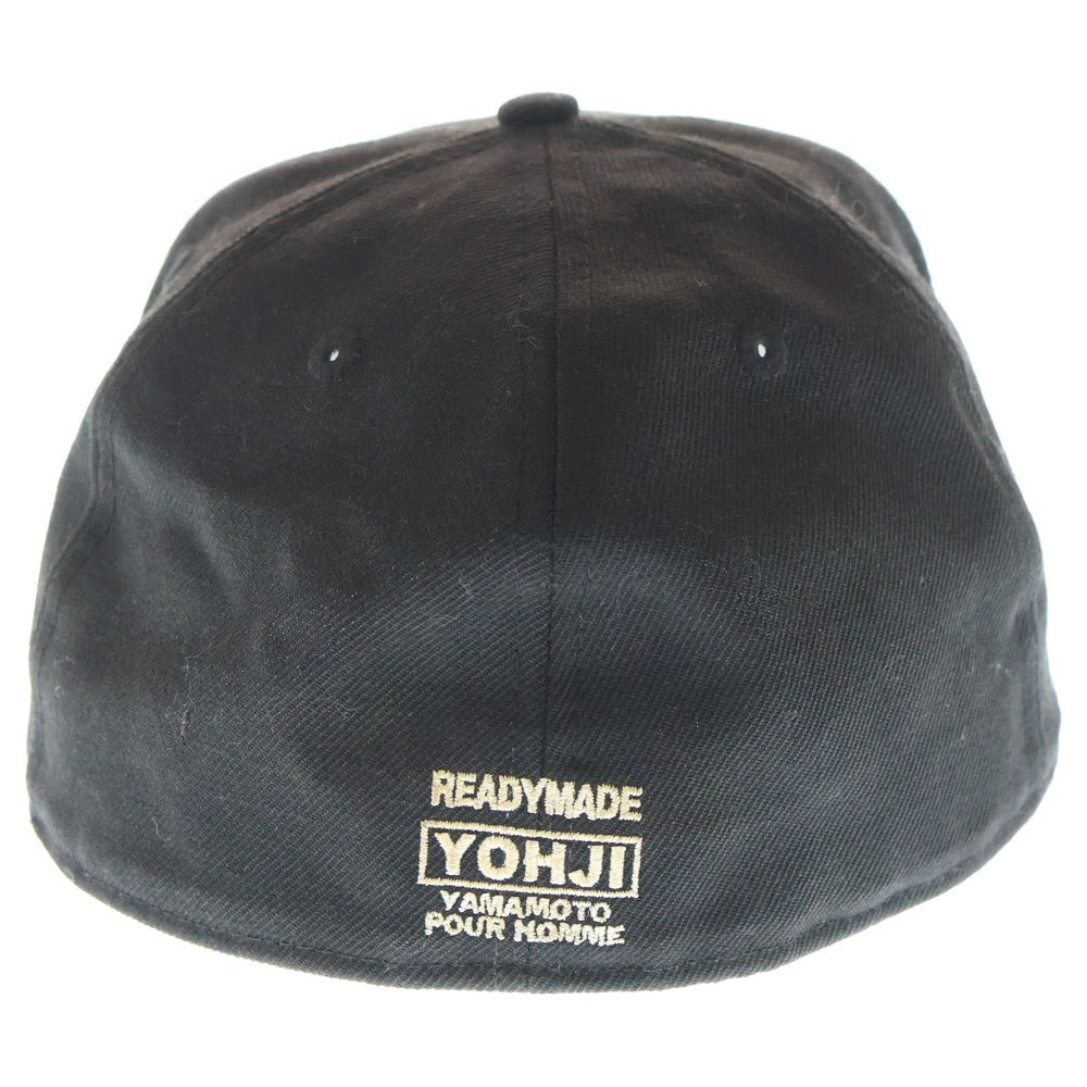 NEW ERA(ニューエラ) 18AW ×Yohji Yamamoto ×READYMADE 59FIFTY CAP ×ヨウジヤマモト×レディメイド Yロゴ ベースボールキャップ 帽子 ブラック HV-H48-971