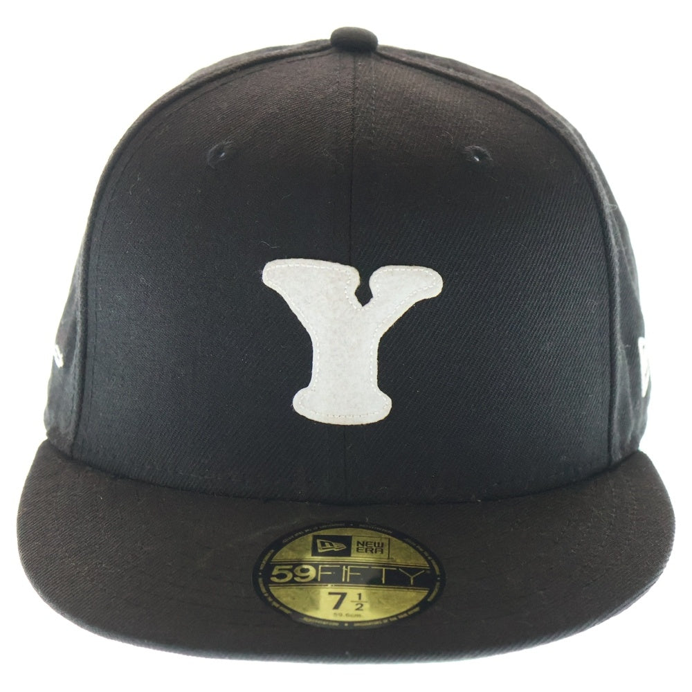 NEW ERA(ニューエラ) 18AW ×Yohji Yamamoto ×READYMADE 59FIFTY CAP ×ヨウジヤマモト×レディメイド Yロゴ ベースボールキャップ 帽子 ブラック HV-H48-971