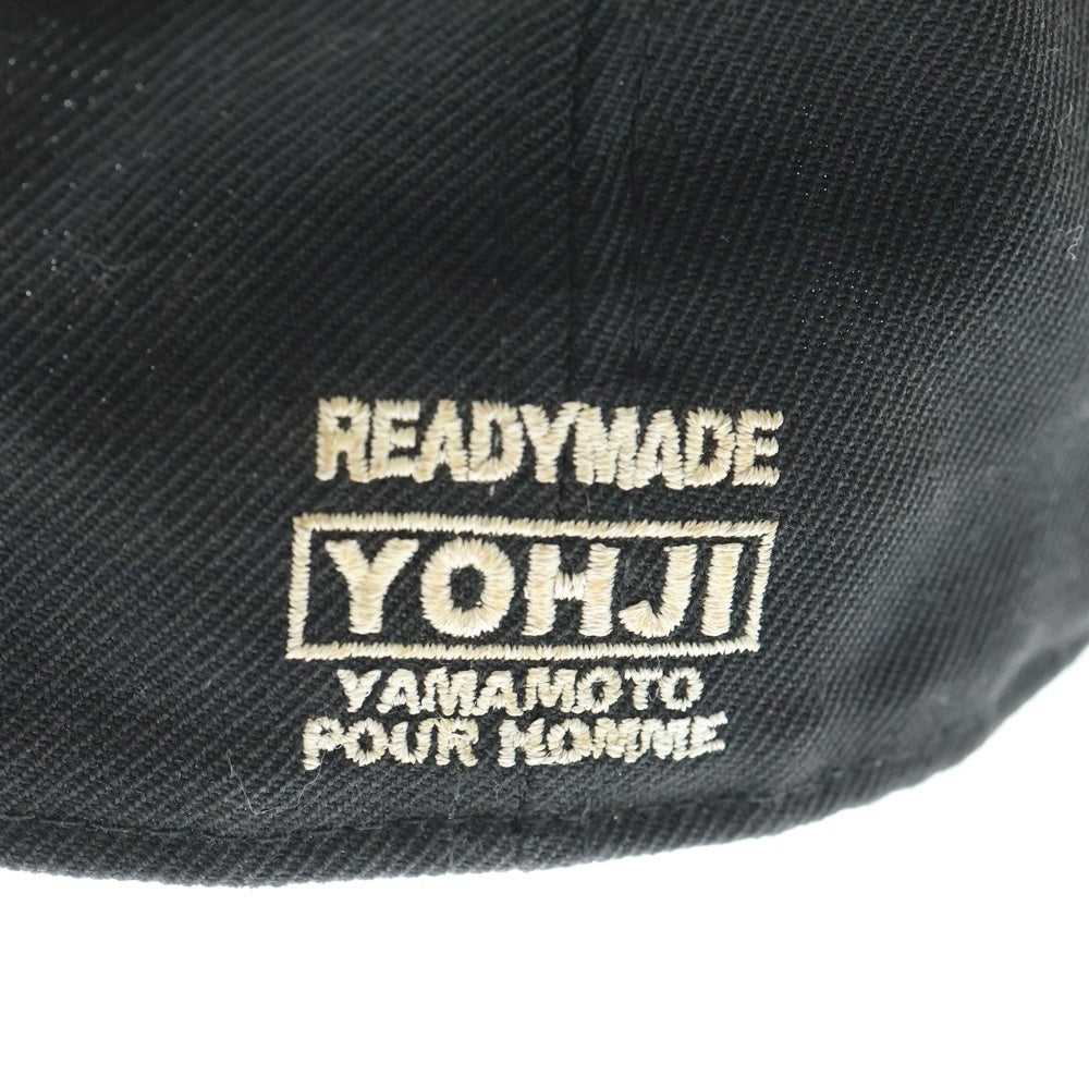 NEW ERA(ニューエラ) 18AW ×Yohji Yamamoto ×READYMADE 59FIFTY CAP ×ヨウジヤマモト×レディメイド Yロゴ ベースボールキャップ 帽子 ブラック HV-H48-971