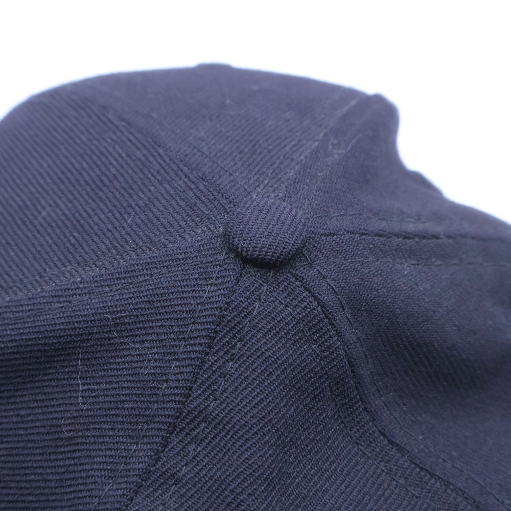 NEW ERA(ニューエラ) ×Yohji Yamamoto 59FIFTY CAP ロゴ刺繍 ベースボールキャップ 帽子 ブラック HN-H83-860