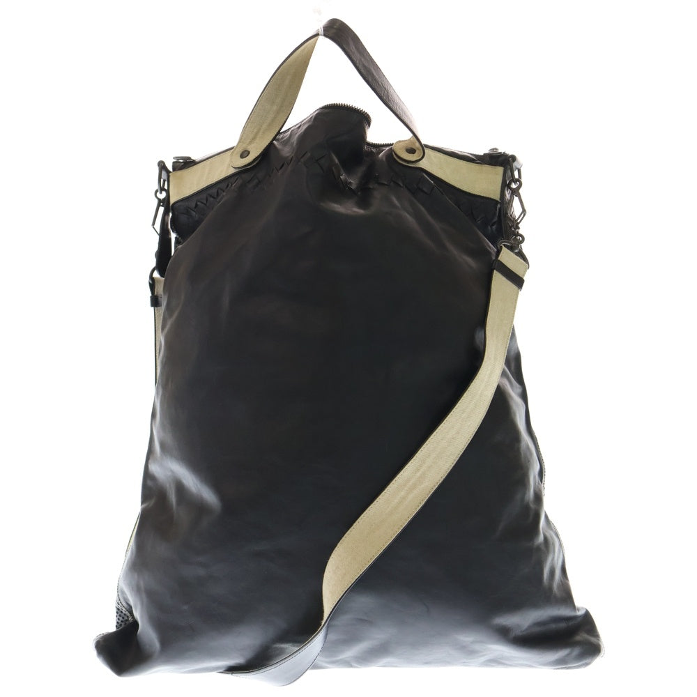 BOTTEGA VENETA(ボッテガヴェネタ) マルチポケット レザーハンドバッグ ブラック