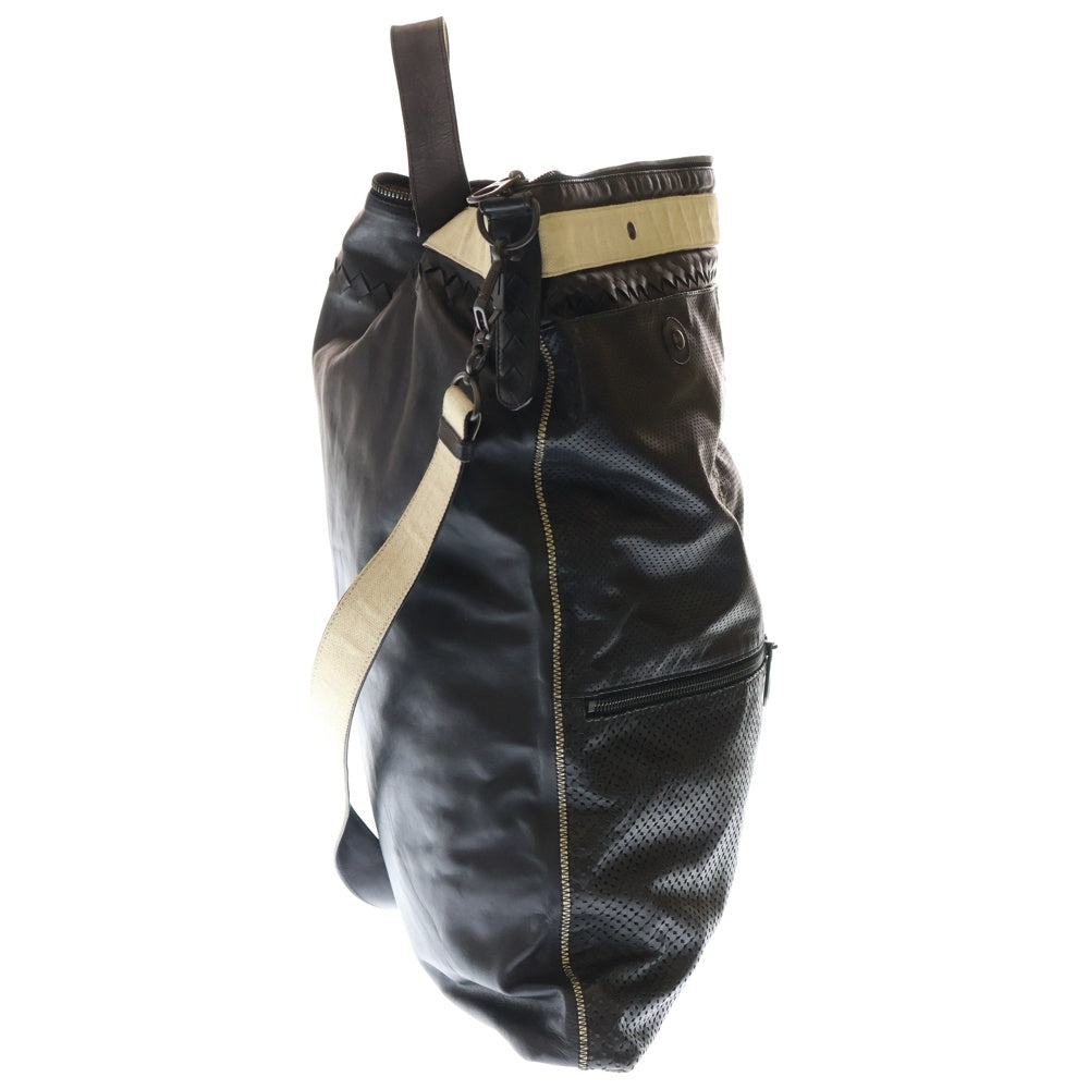 BOTTEGA VENETA(ボッテガヴェネタ) マルチポケット レザーハンドバッグ ブラック