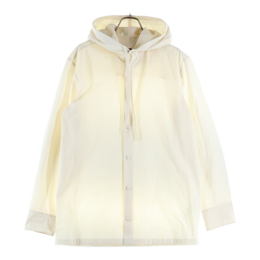JIL SANDER(ジルサンダー) 22AW フーデッドシャツ 長袖シャツ コットンボタンシャツ アイボリー J21DL0003