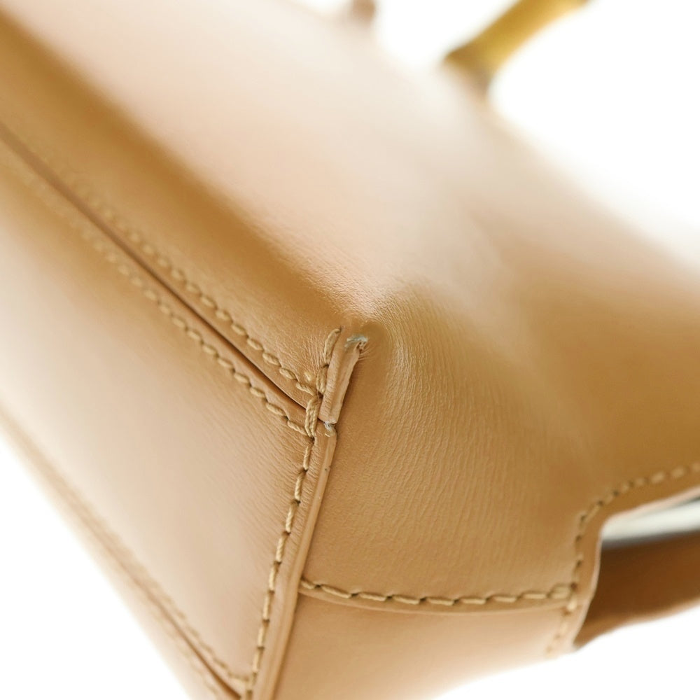 JIL SANDER(ジルサンダー) GOJI MINI BAMBOO がま口 ミニバンブー ハンドバッグ ショルダーバッグ ベージュ J07WD0029