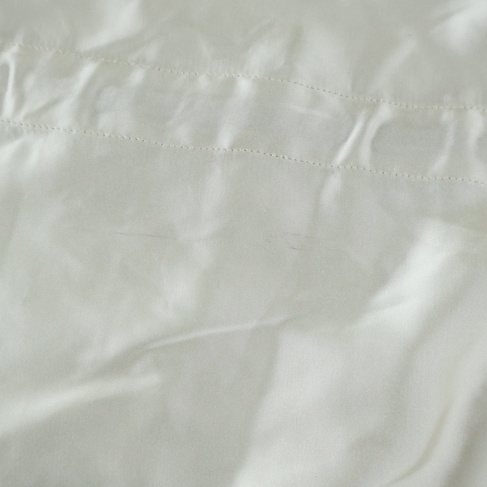 Rick Owens(リックオウエンス) 25SS サテン ドローコード チュニックプルオーバーパーカー フーディー アイボリー RR01E5702