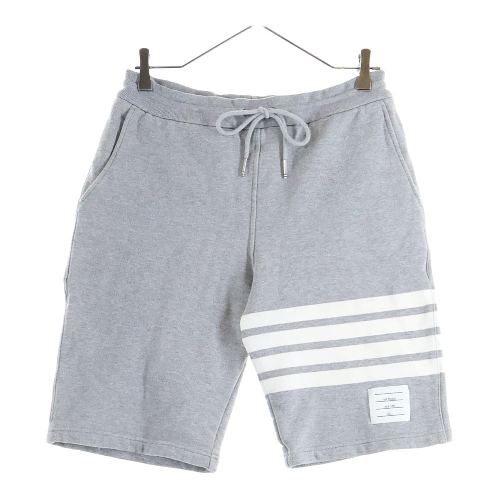 THOM BROWNE(トムブラウン) 4BAR クラシック スウェットハーフパンツ ショーツ グレー MJQ012H
