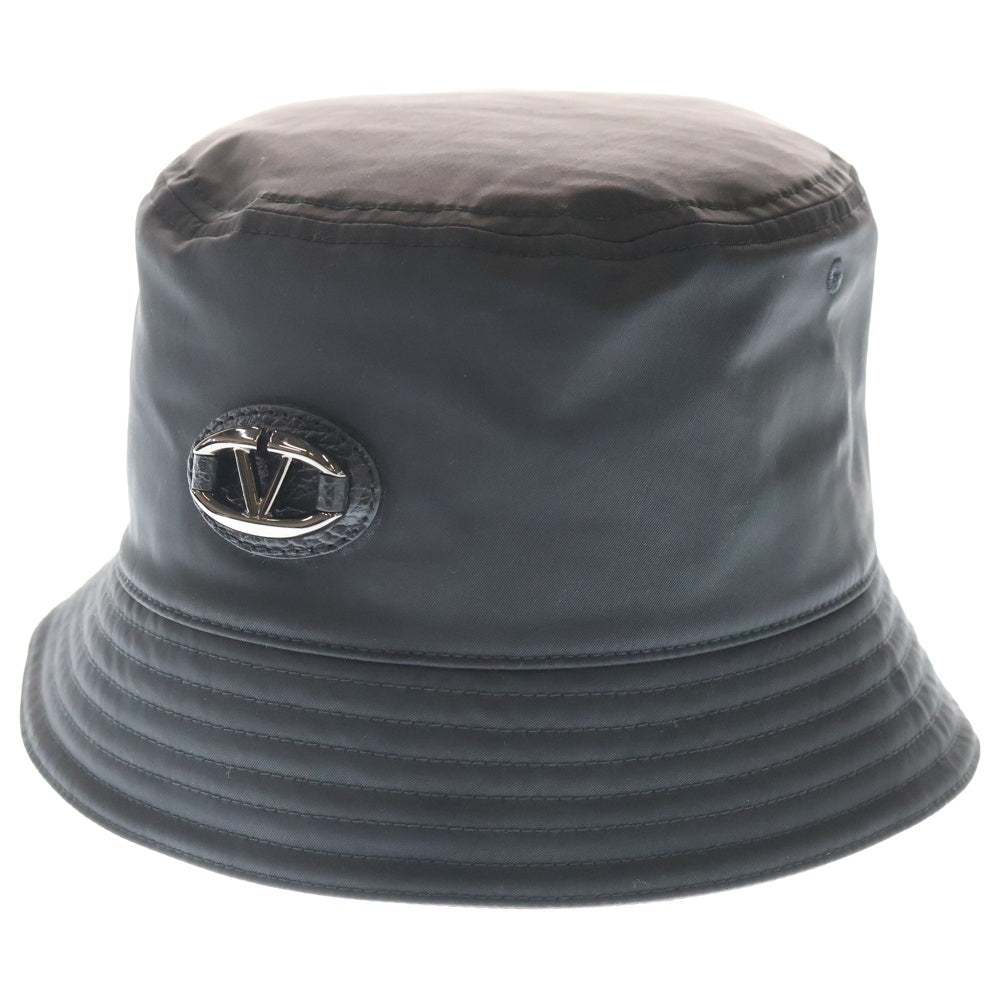 VALENTINO(ヴァレンティノ) ロゴ装飾 バケットハット 帽子 ブラック 5Y0HGA11ALH