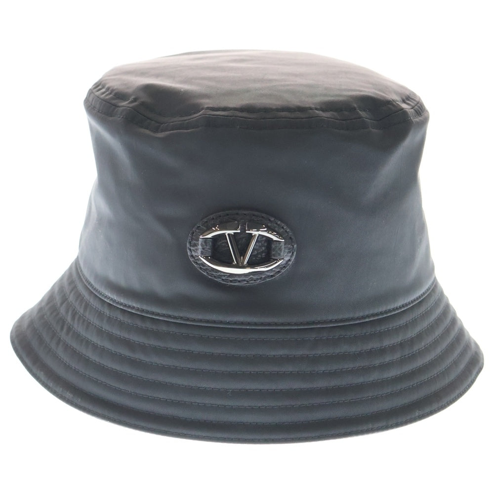 VALENTINO(ヴァレンティノ) ロゴ装飾 バケットハット 帽子 ブラック 5Y0HGA11ALH
