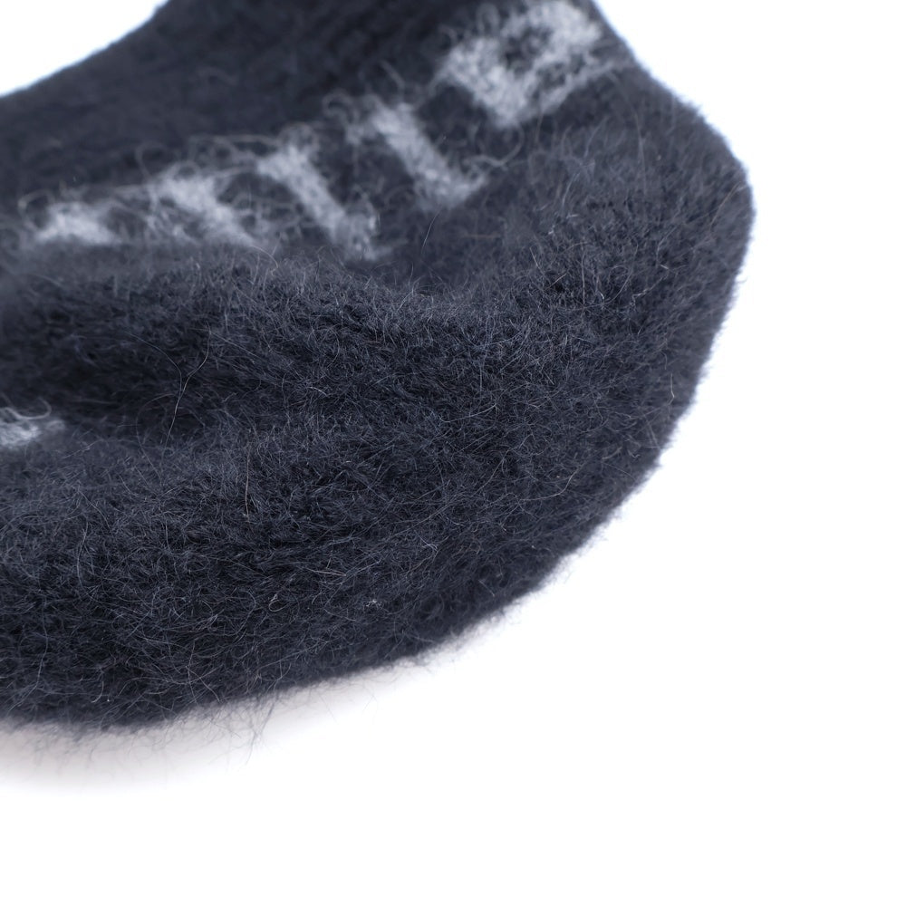 Matin Kim(マーティンキム) ロゴジャガード バケットハット 帽子 ブラック