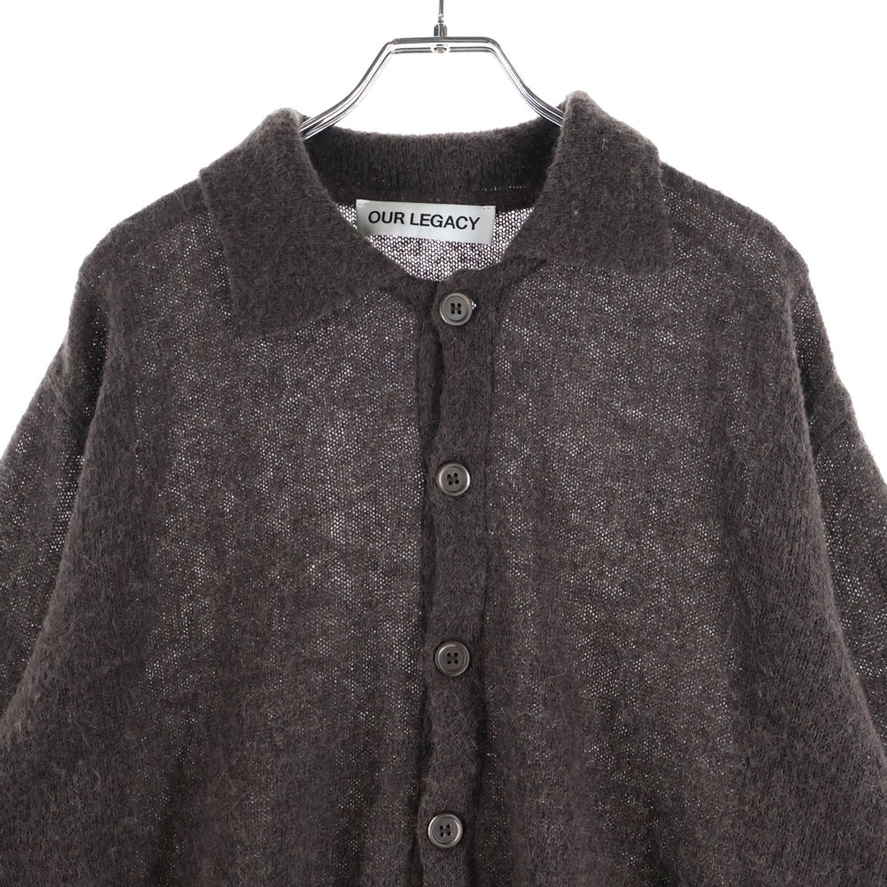 OUR LEGACY(アワーレガシー) Evening Polo Smokey Fuzzy Alpaca イブニング ポロ スモーキー ファジー アルパカ ニット ブラウン M4243ES