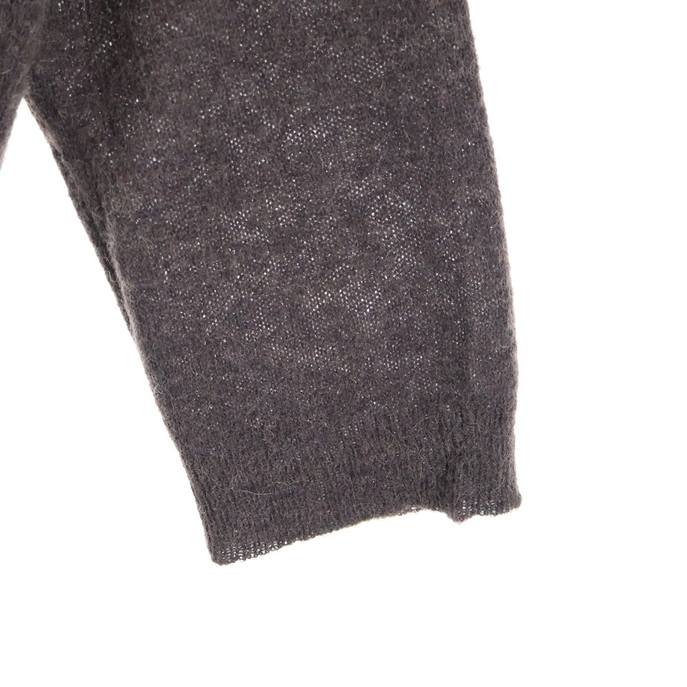 OUR LEGACY(アワーレガシー) Evening Polo Smokey Fuzzy Alpaca イブニング ポロ スモーキー ファジー アルパカ ニット ブラウン M4243ES