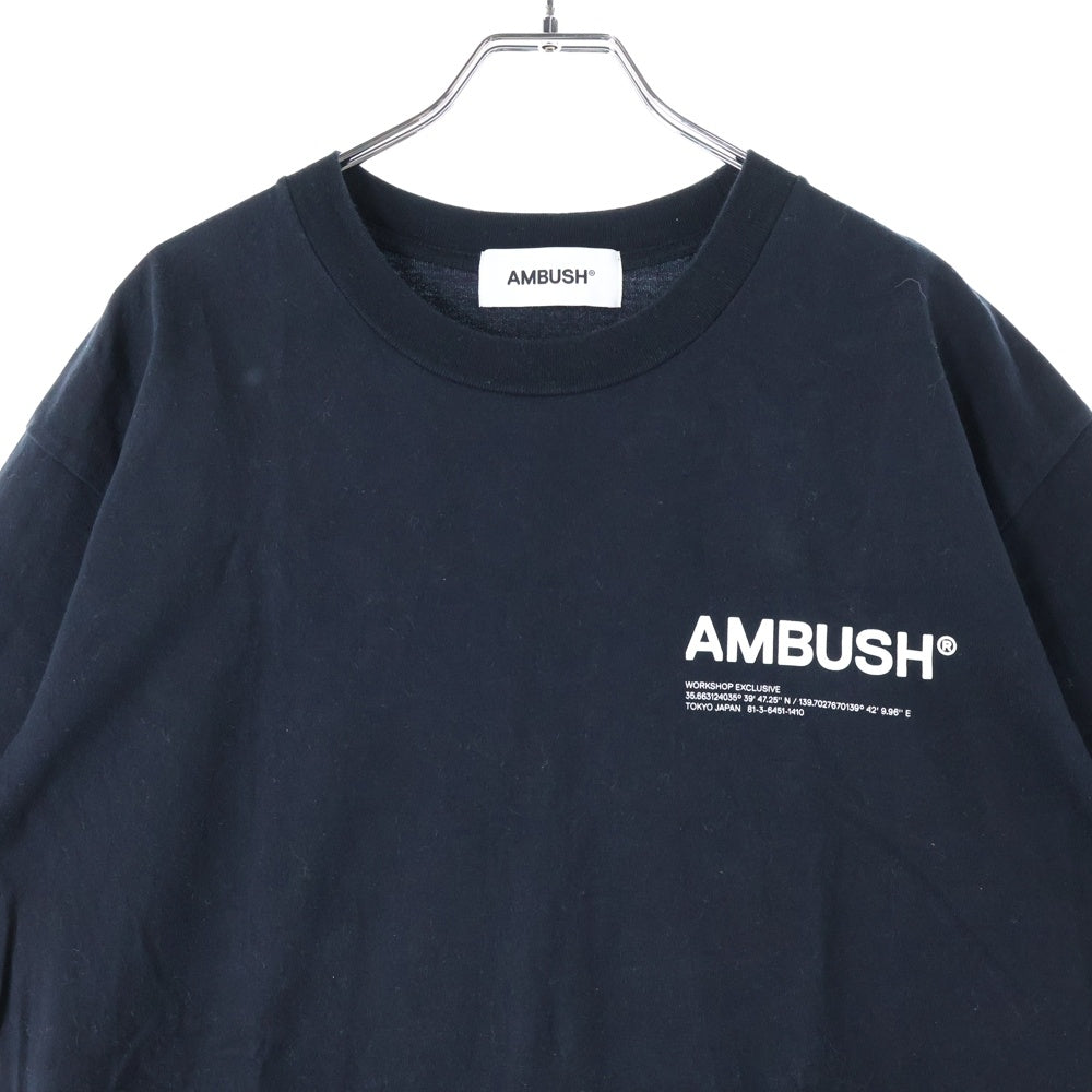 AMBUSH(アンブッシュ) ロゴプリント 半袖Tシャツ カットソー ブラック