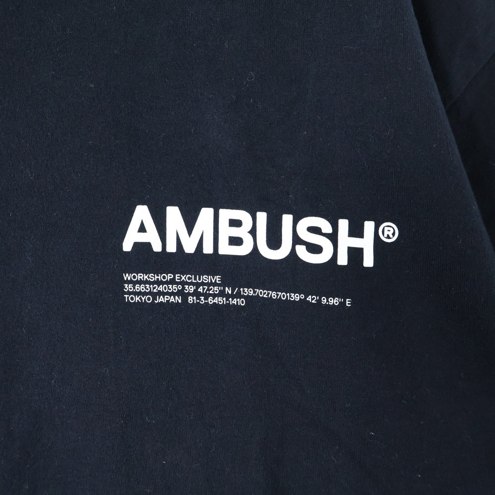 AMBUSH(アンブッシュ) ロゴプリント 半袖Tシャツ カットソー ブラック