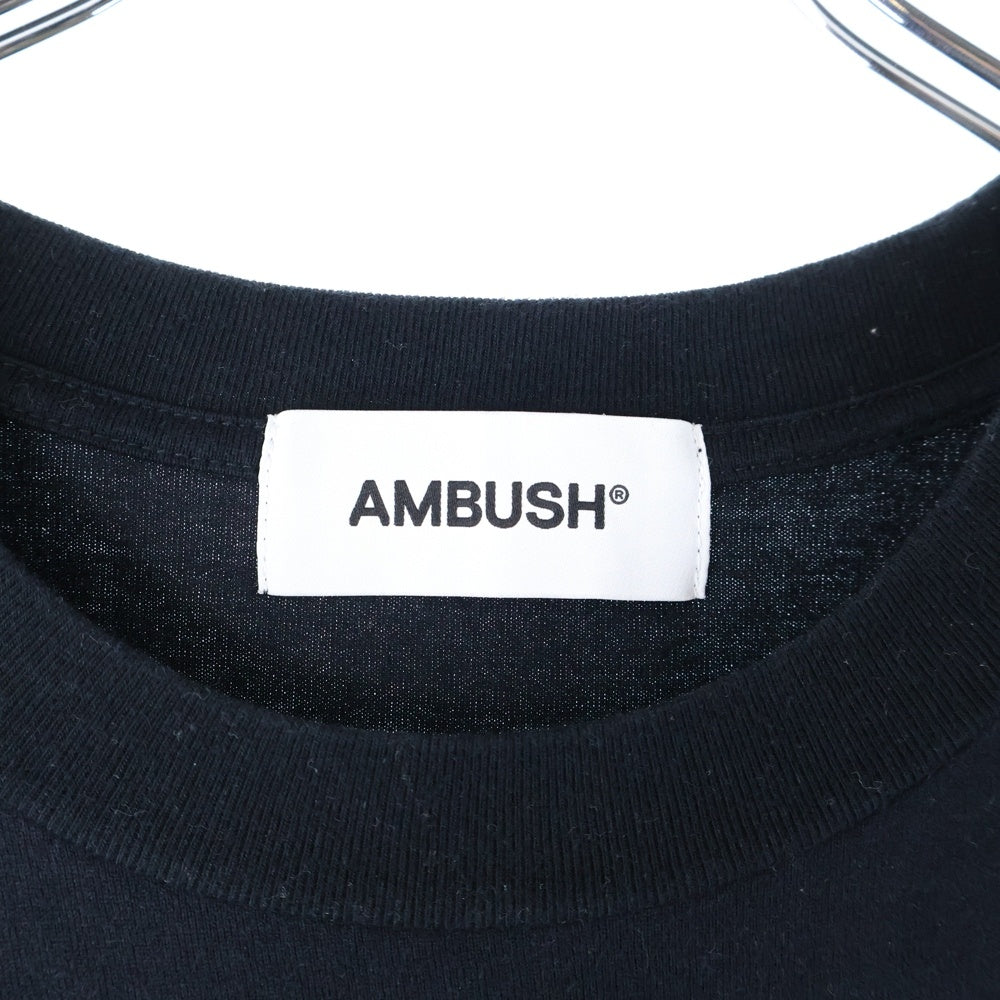 AMBUSH(アンブッシュ) ロゴプリント 半袖Tシャツ カットソー ブラック