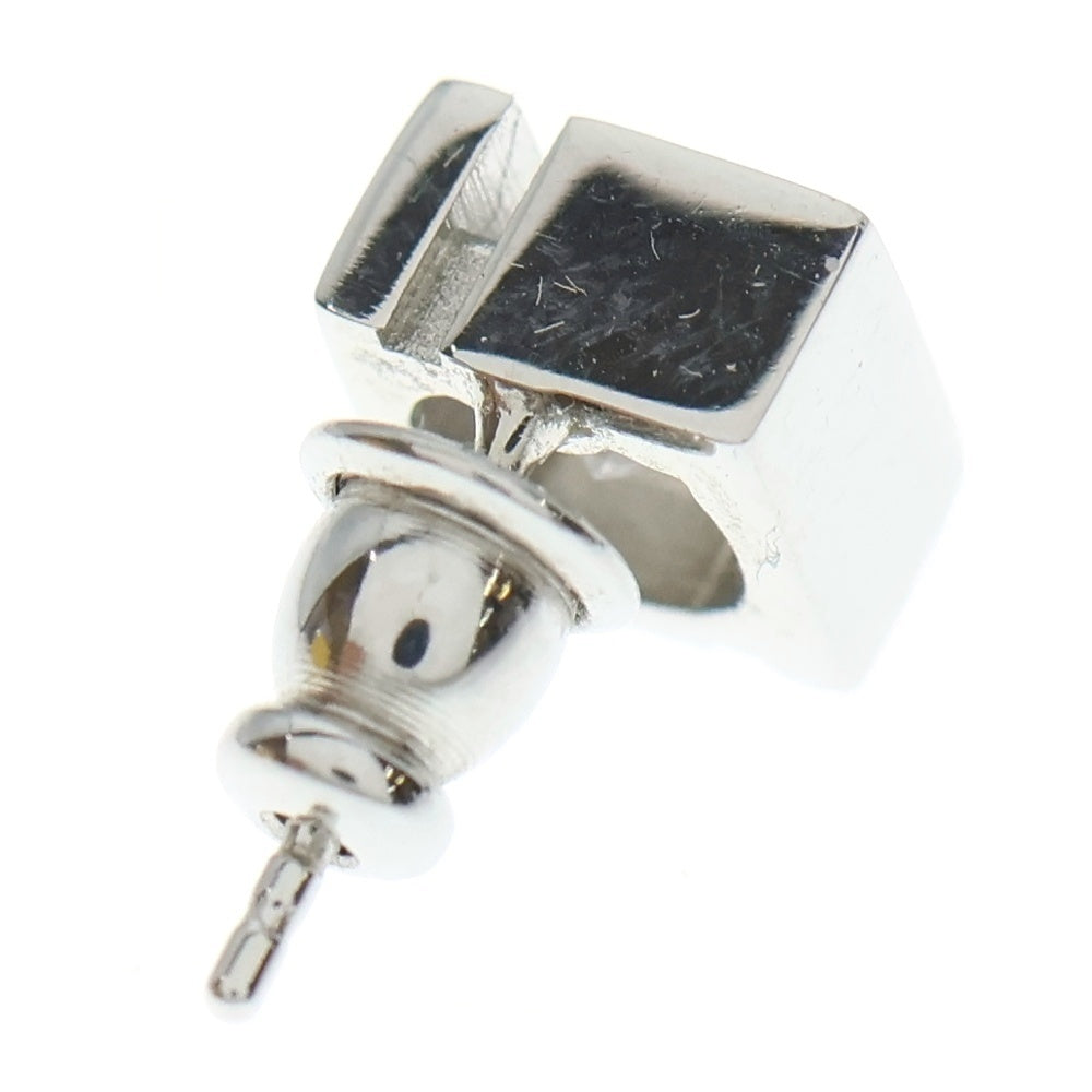 FENDI(フェンディ) ズッカ ラインストーン スタッドピアス シルバー