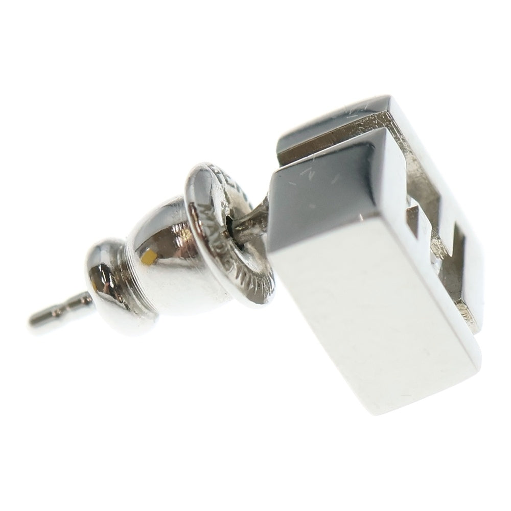 FENDI(フェンディ) ズッカ ラインストーン スタッドピアス シルバー