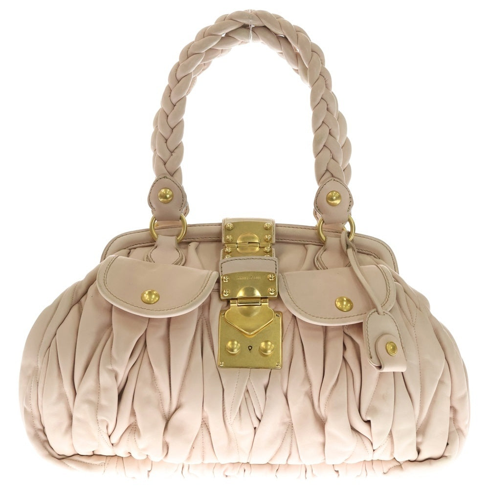 miumiu(ミュウミュウ) 2WAYショルダーバッグ マテラッセショルダーバッグ ピンク RN0386