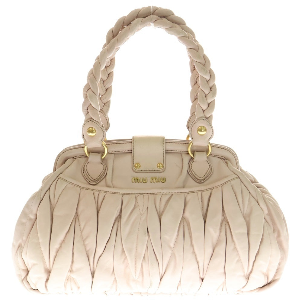 miumiu(ミュウミュウ) 2WAYショルダーバッグ マテラッセショルダーバッグ ピンク RN0386