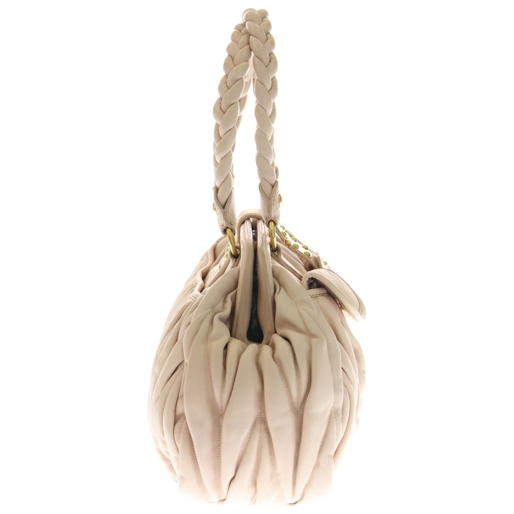 miumiu(ミュウミュウ) 2WAYショルダーバッグ マテラッセショルダーバッグ ピンク RN0386