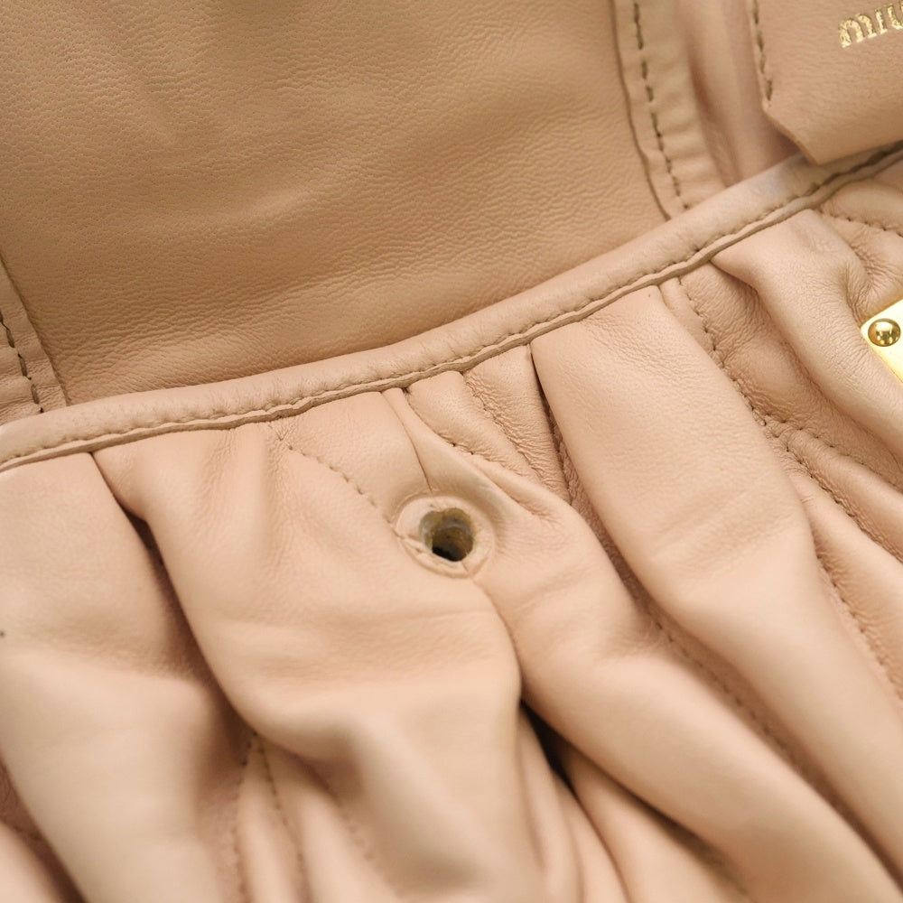 miumiu(ミュウミュウ) 2WAYショルダーバッグ マテラッセショルダーバッグ ピンク RN0386