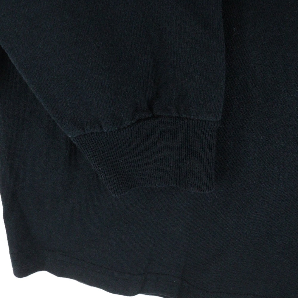 CHROME HEARTS(クロムハーツ) OLD スクロールラベル 袖ロゴ ロングスリーブ 長袖Tシャツ ブラック/ホワイト