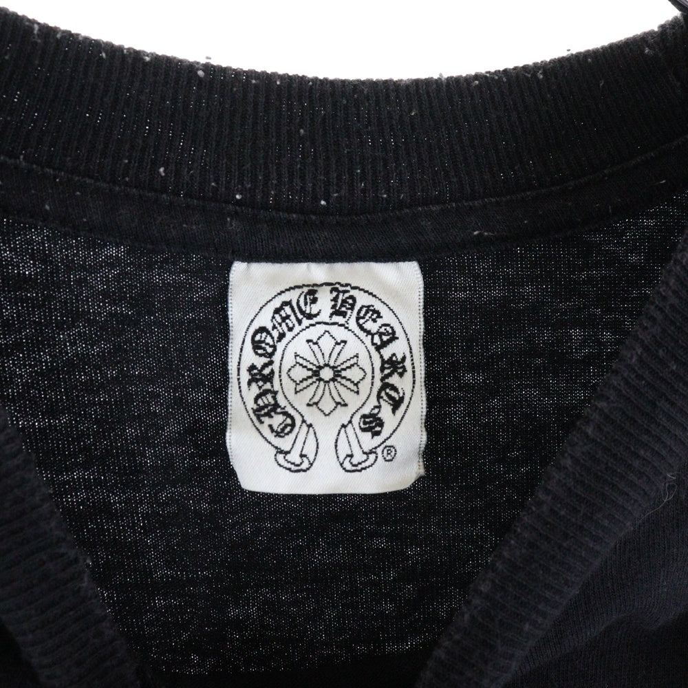 CHROME HEARTS(クロムハーツ) OLD CH T-SHRT オールド 1ポケット ホースシュー スタープリント 半袖Tシャツ カットソー ブラック