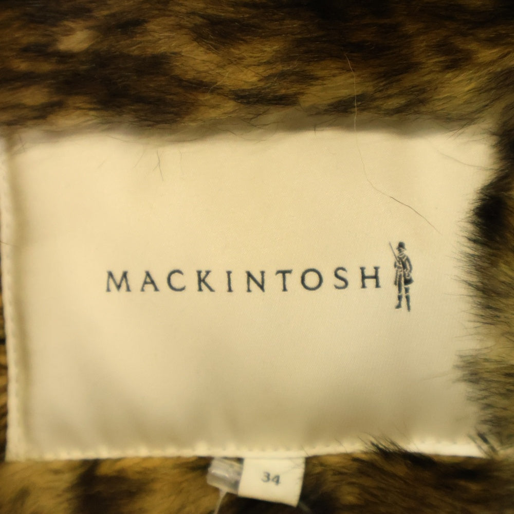 MACKINTOSH(マッキントッシュ) ファー付き ウール ゴム引きフーデットコート カーキ LR-003