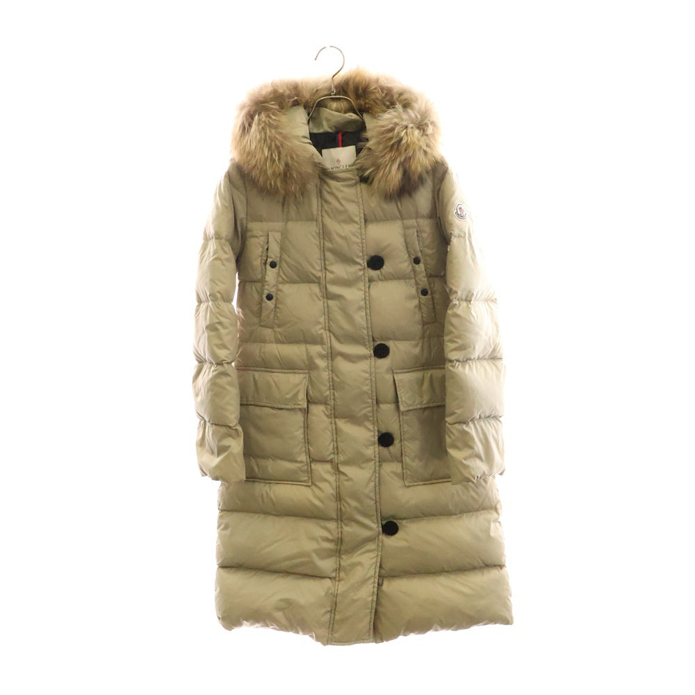 MONCLER(モンクレール) MESSINA メッシーナ ロングナイロンコート ダウンジャケット ベージュ 49301/91/68959