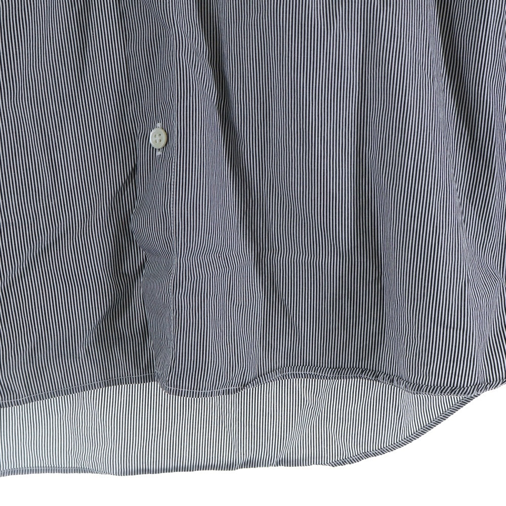 UNDERCOVER(アンダーカバー) ストライプランダムプリントパッチ半袖シャツ ブルー