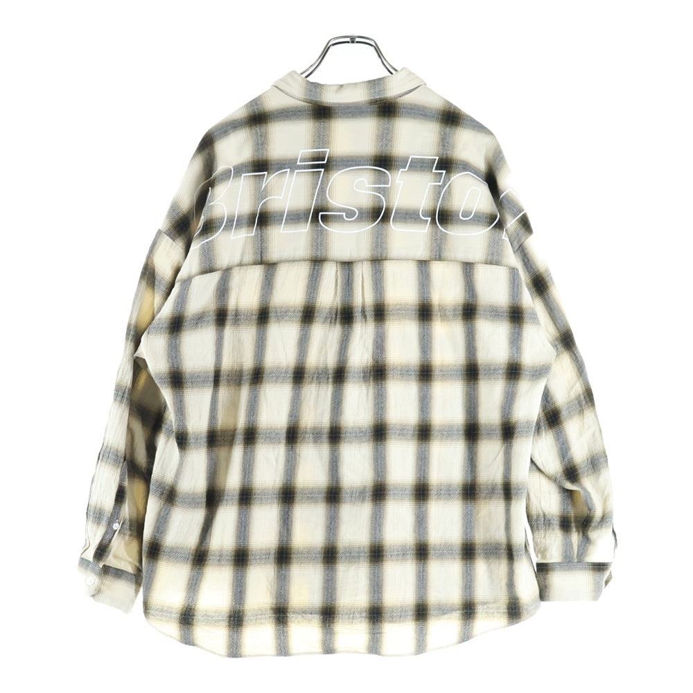 F.C.R.B./F.C.Real Bristol/FCRB(エフシーアールビー/エフシーレアルブリストル) BIG LOGO L/S BAGGY SHIRT ビッグロゴバギーシャツ 長袖シャツ ブラウン FCRB-252090