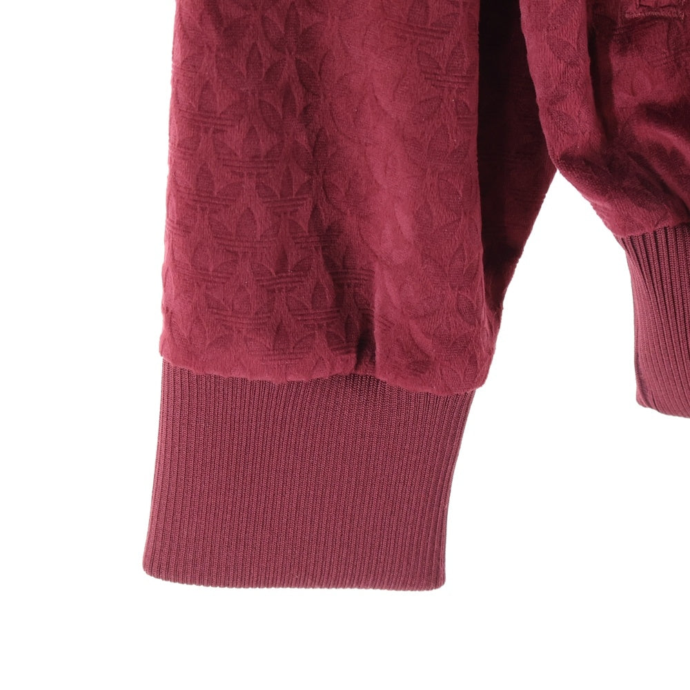 adidas(アディダス) ベルベット 総柄デザイン トラックジャケット レッド IX6736