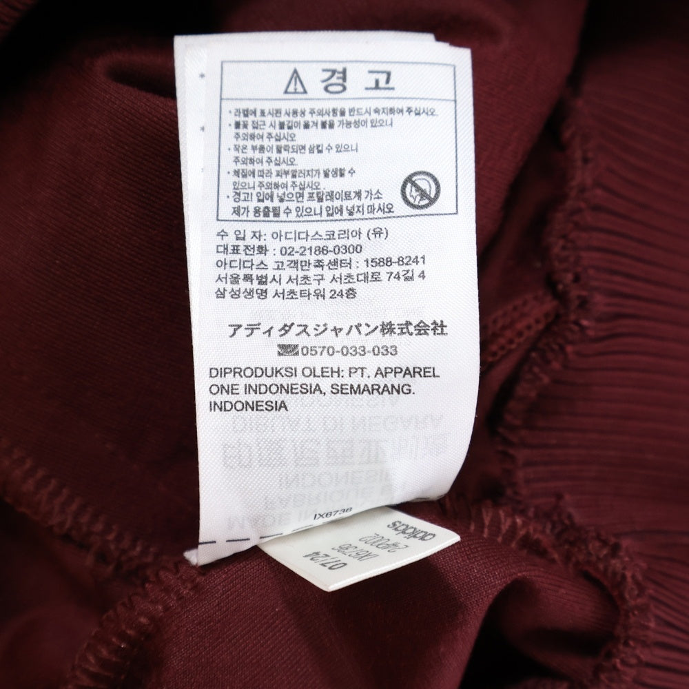 adidas(アディダス) ベルベット 総柄デザイン トラックジャケット レッド IX6736