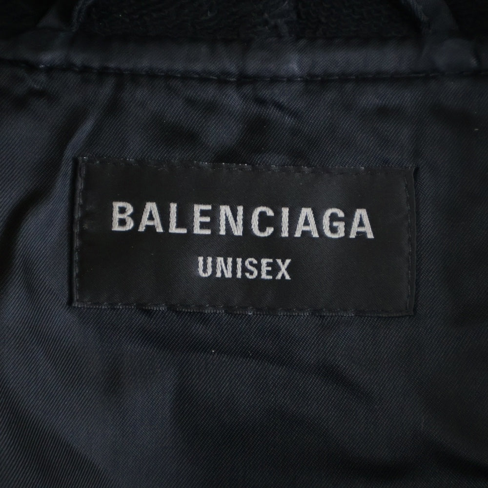 BALENCIAGA(バレンシアガ) Hooded bomber jacket フーデッドボンバージャケット ブラック 768928 TYD31
