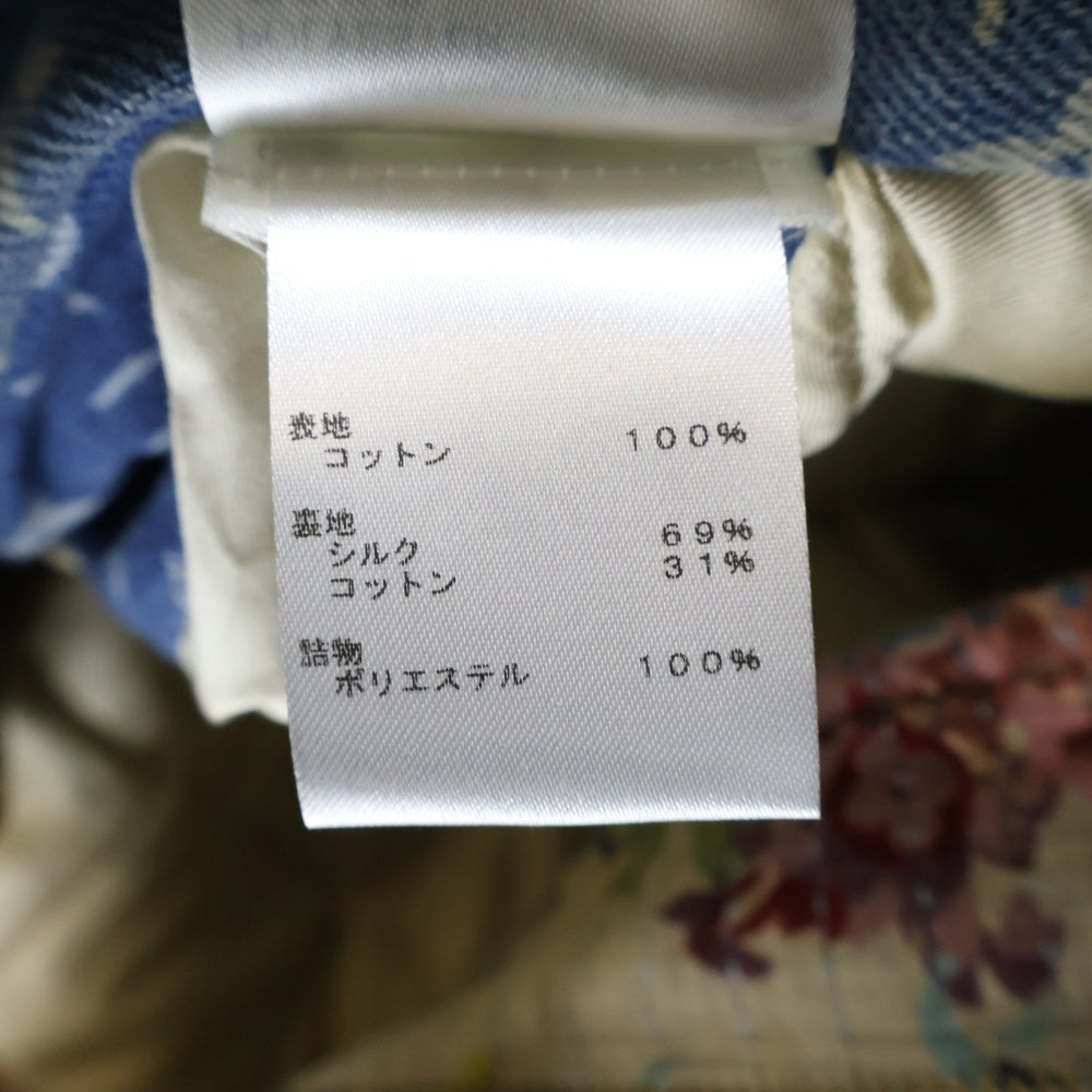 LOUIS VUITTON(ルイヴィトン) 22AW モノグラム フラワーデザイン デストロイ ワークウェア デニムジャケット インディゴ RM222 JF0 HNA90W RM222 JF0 HNA90W