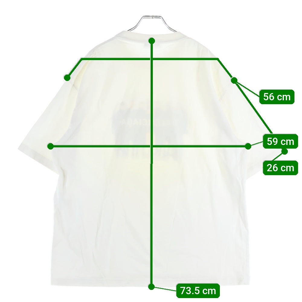 BALENCIAGA(バレンシアガ) リアルバレンシアガプリント 半袖Tシャツ カットソー ホワイト 612966 TIV4