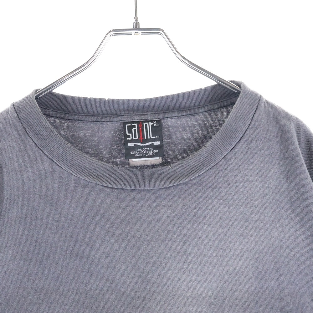 SAINT MICHAEL(セントマイケル) SS TEE SKY 両面プリント 半袖Tシャツ カットソー グレー SM-A23-0000-001