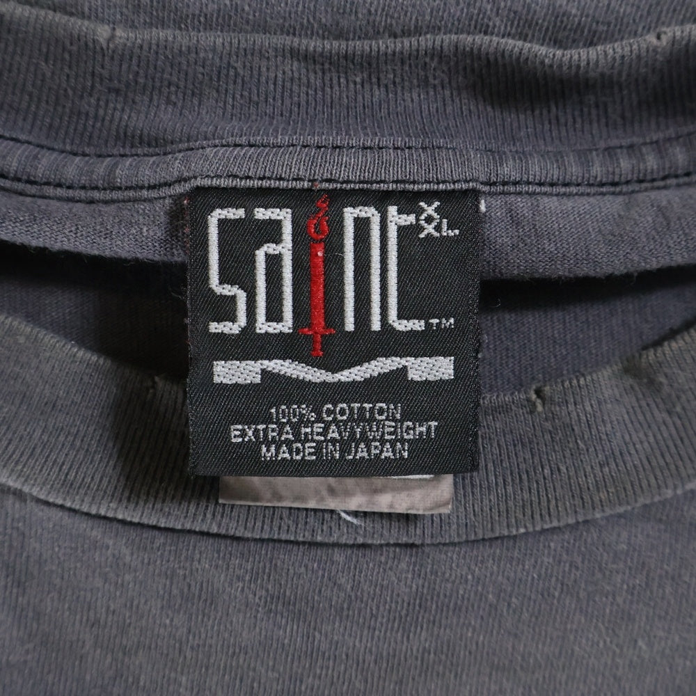 SAINT MICHAEL(セントマイケル) SS TEE SKY 両面プリント 半袖Tシャツ カットソー グレー SM-A23-0000-001