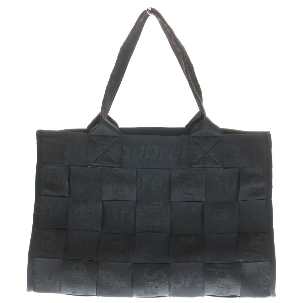 SUPREME(シュプリーム) 23SS Woven Large Tote ウォーブンラージトート ハンドバック ブラック